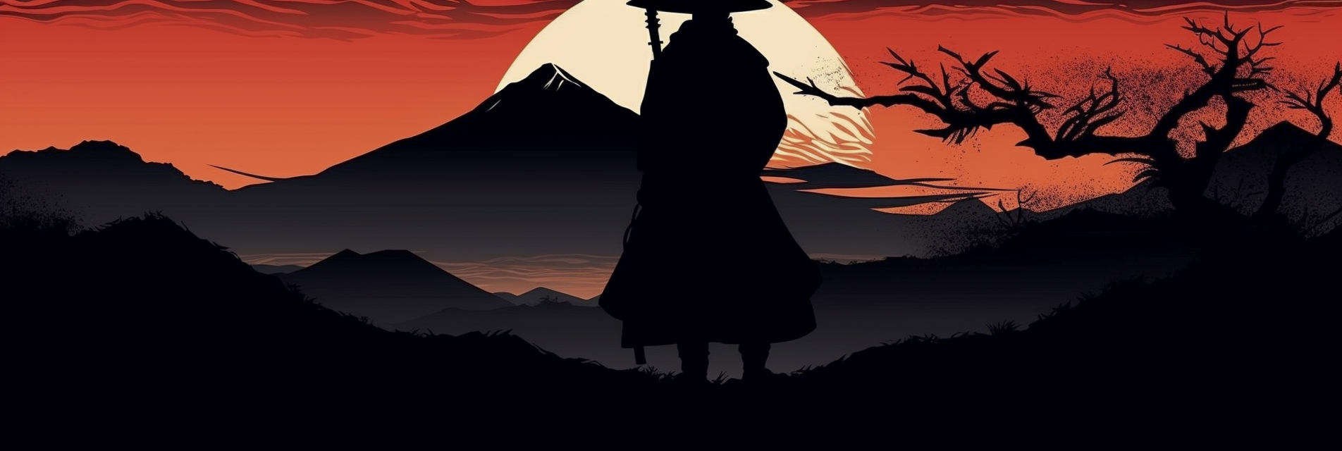 Renderman Detailed movie poster of a cowboy silhouetted against 9a614af5 937e 4b6f 9240 0e65609ee8f3