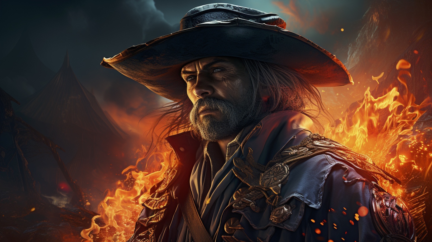 Renderman Detailed photo of a cowboy holding a samurai sword  135ec4e5 fc66 4b48 ad57 b7140a886ebf 2