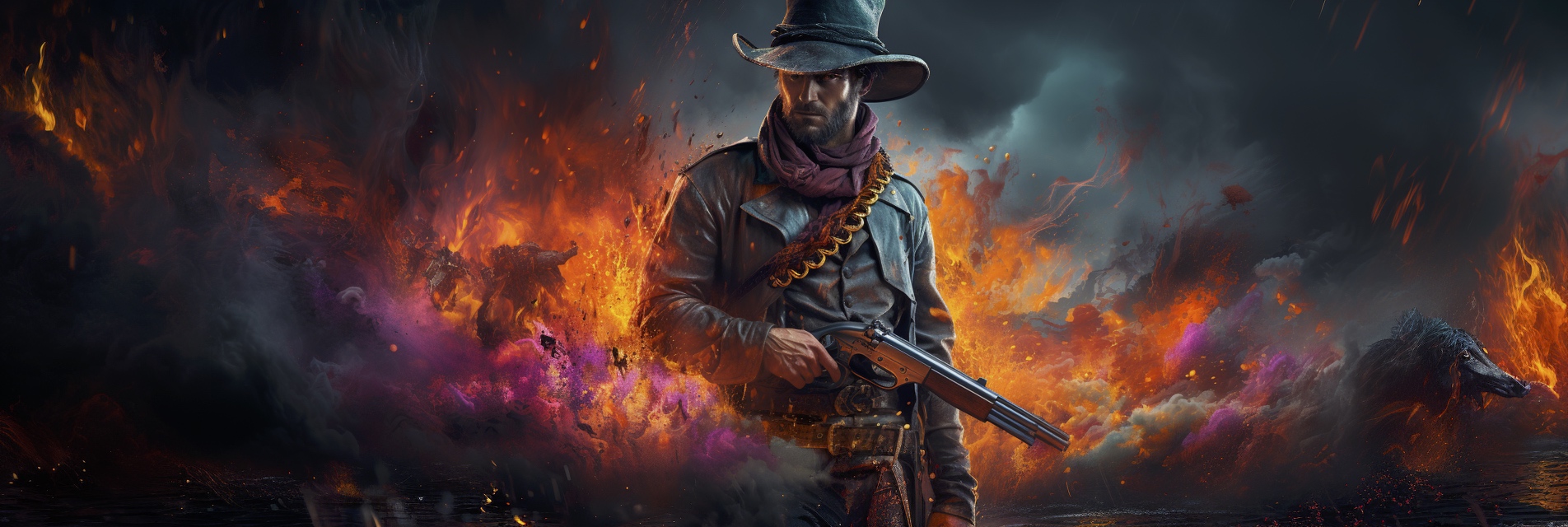 Renderman Detailed photo of a cowboy holding a samurai sword  18777e4d 1322 49e9 a6b0 bce0c8f20a84 1