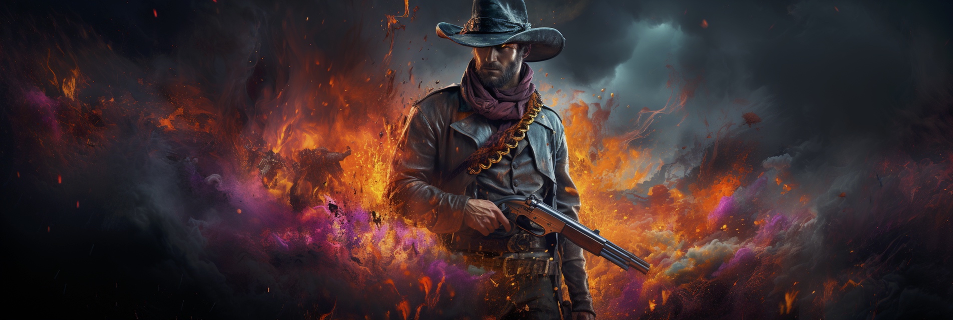 Renderman Detailed photo of a cowboy holding a samurai sword  18777e4d 1322 49e9 a6b0 bce0c8f20a84 2