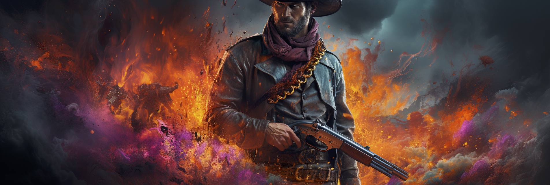 Renderman Detailed photo of a cowboy holding a samurai sword  d8456556 807b 4551 9df2 518a108a7d3b 0