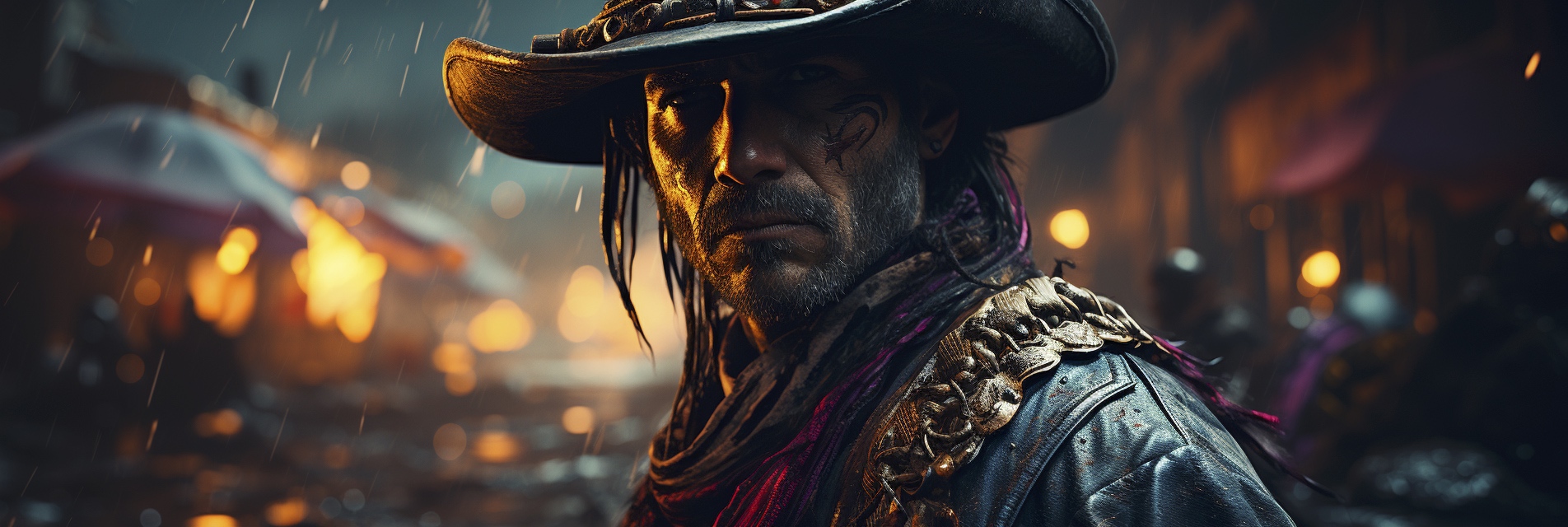 Renderman Detailed photo of a cowboy holding a samurai sword  d8456556 807b 4551 9df2 518a108a7d3b 2