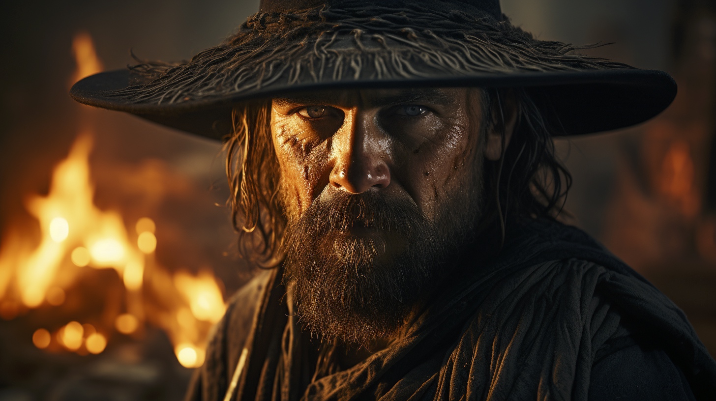 Renderman Detailed photo of a cowboy holding a samurai sword  d9ce7d65 c79f 418b 8bc4 24a40f3cb491 1