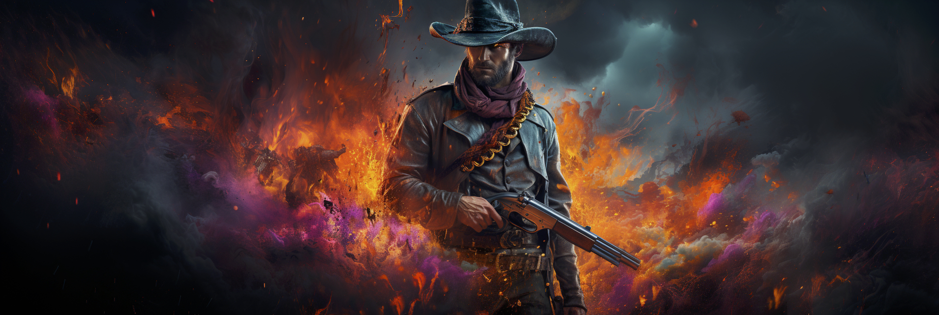 Renderman Detailed photo of a cowboy holding a samurai sword in 121f31d1 07ab 4d03 88ff 1a971f7dcddc