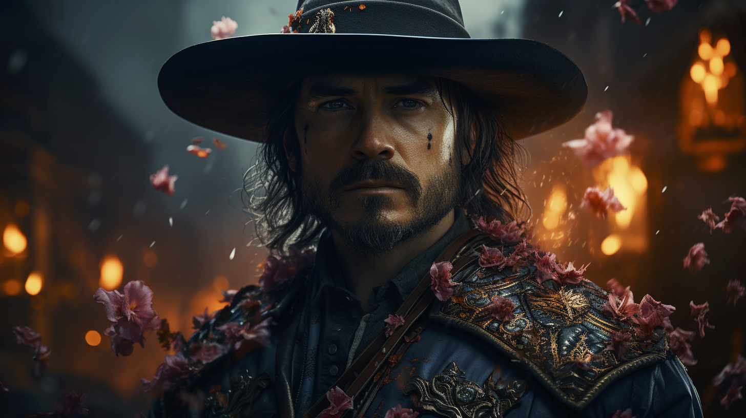 Renderman Detailed photo of a samurai cowboy in the style of  2ce730e0 29e6 490f ac21 96636f728e3a 1