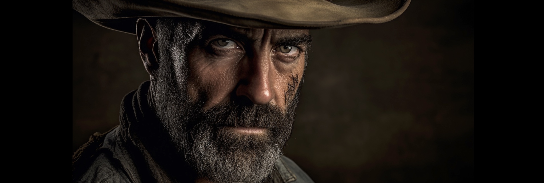 Renderman Detailed photograph of a cowboy holding a sword cap 60496b3d e84e 4984 a040 d4661192703d 2