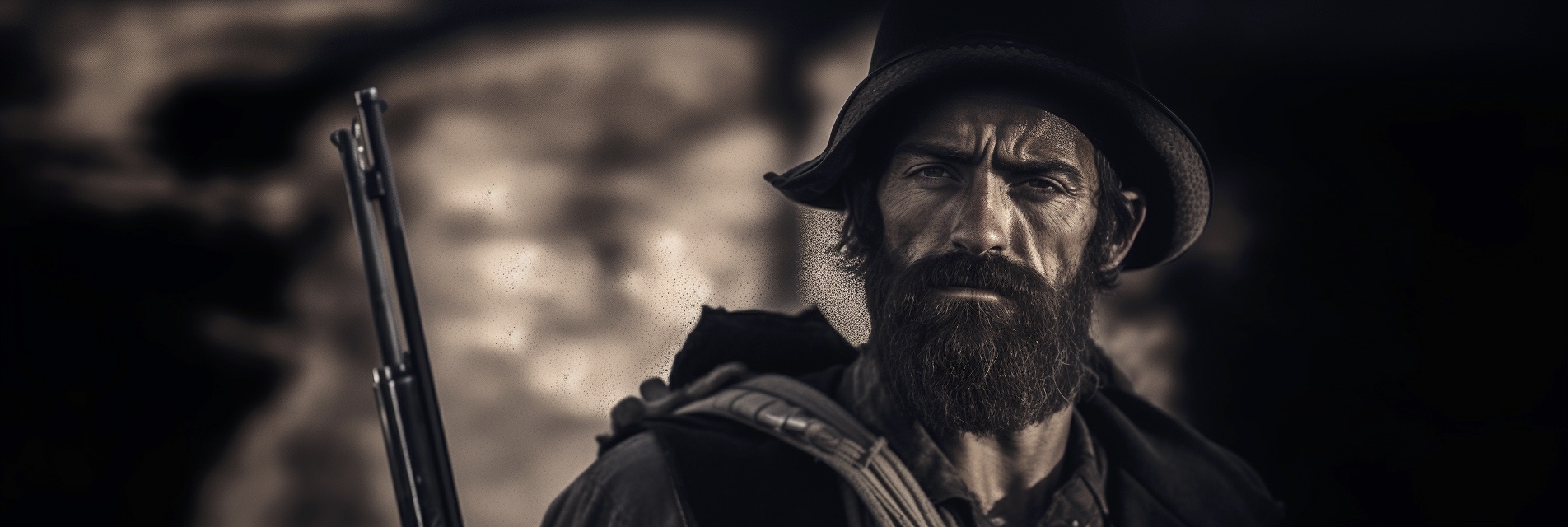 Renderman Detailed photograph of a cowboy holding his Winches 4e11c2b8 b678 4847 a7fc 6852f18f54a8 2