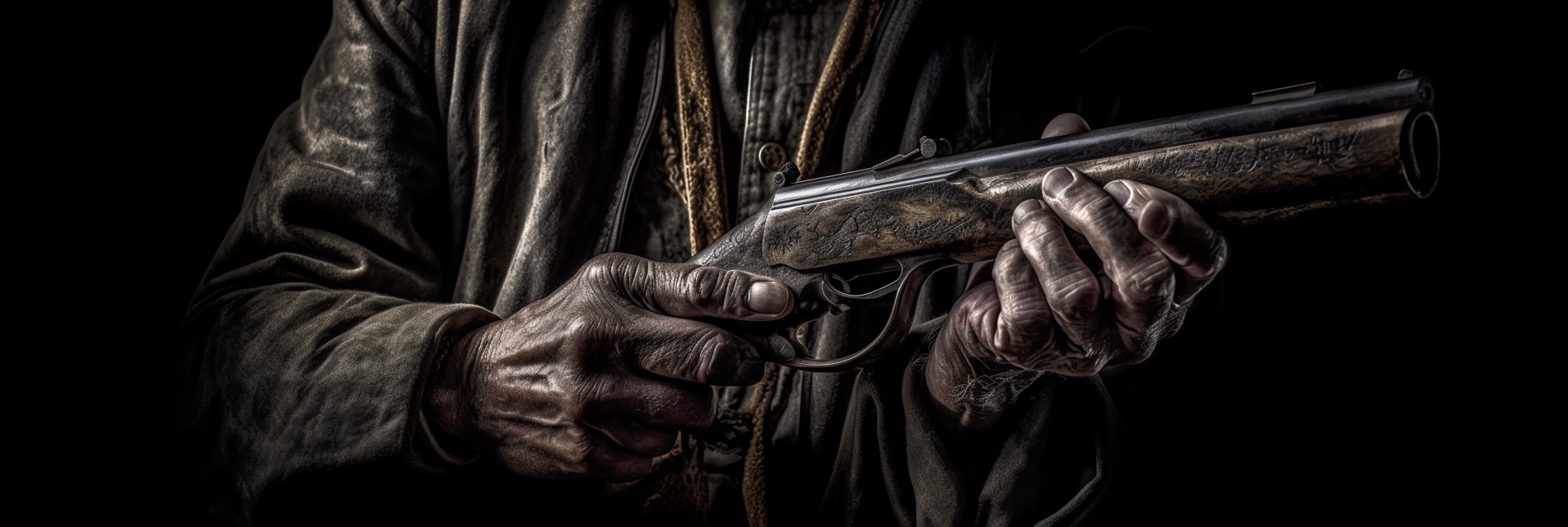 Renderman Detailed photograph of a cowboy holding his Winches 5d1a4ab6 37df 4787 95f0 c07dfef5170d 3