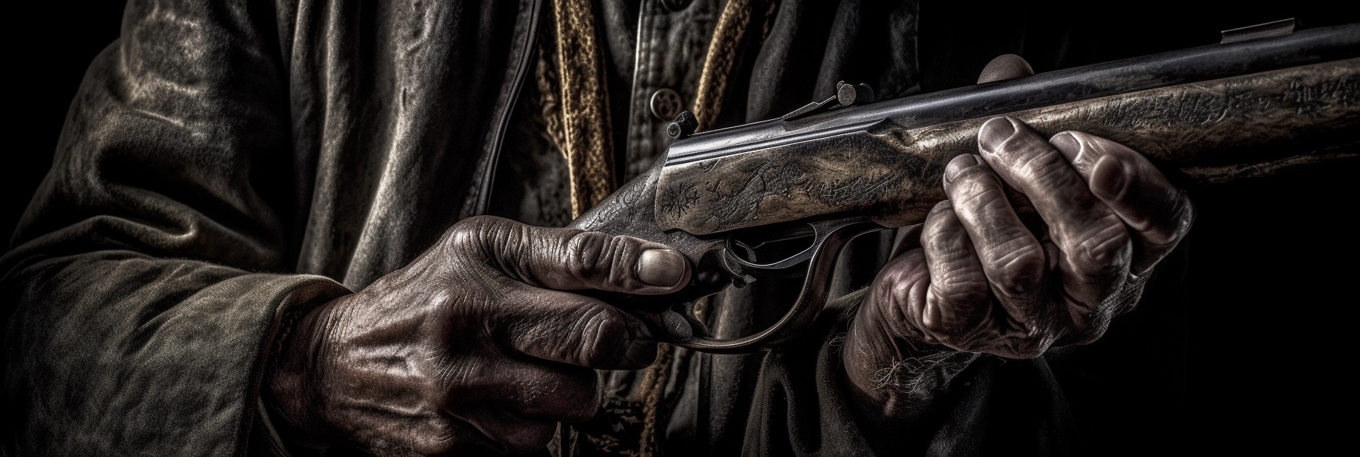 Renderman Detailed photograph of a cowboy holding his Wincheste 80bf8597 7a65 4042 b5d5 ab1a7b011ce1