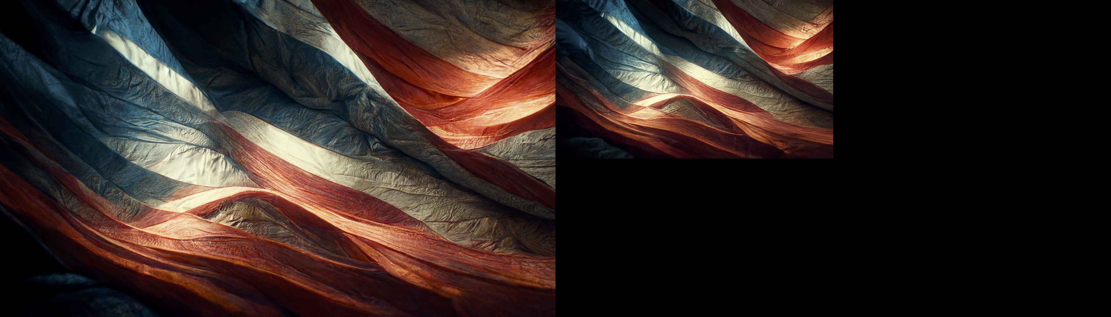 Renderman Donald Trump wrapped in the American flag vivid detai 4995cd9d 53c5 4e1e b380 62dbafd168d4