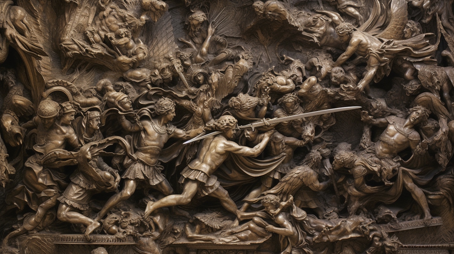 Renderman Dramatic battle scene featuring the Archangel Micha d50380bd 0c44 46d4 b7d0 0e2e277fdef5 2