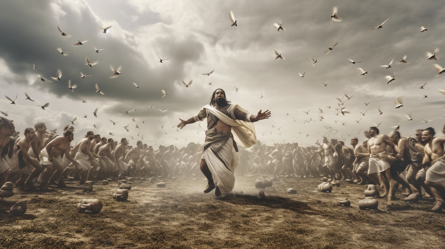 Renderman Epic and detailed wide angle shot of Jesus Christ f 0f2d3c61 b668 4944 bc1a 2a7b4252577e 1