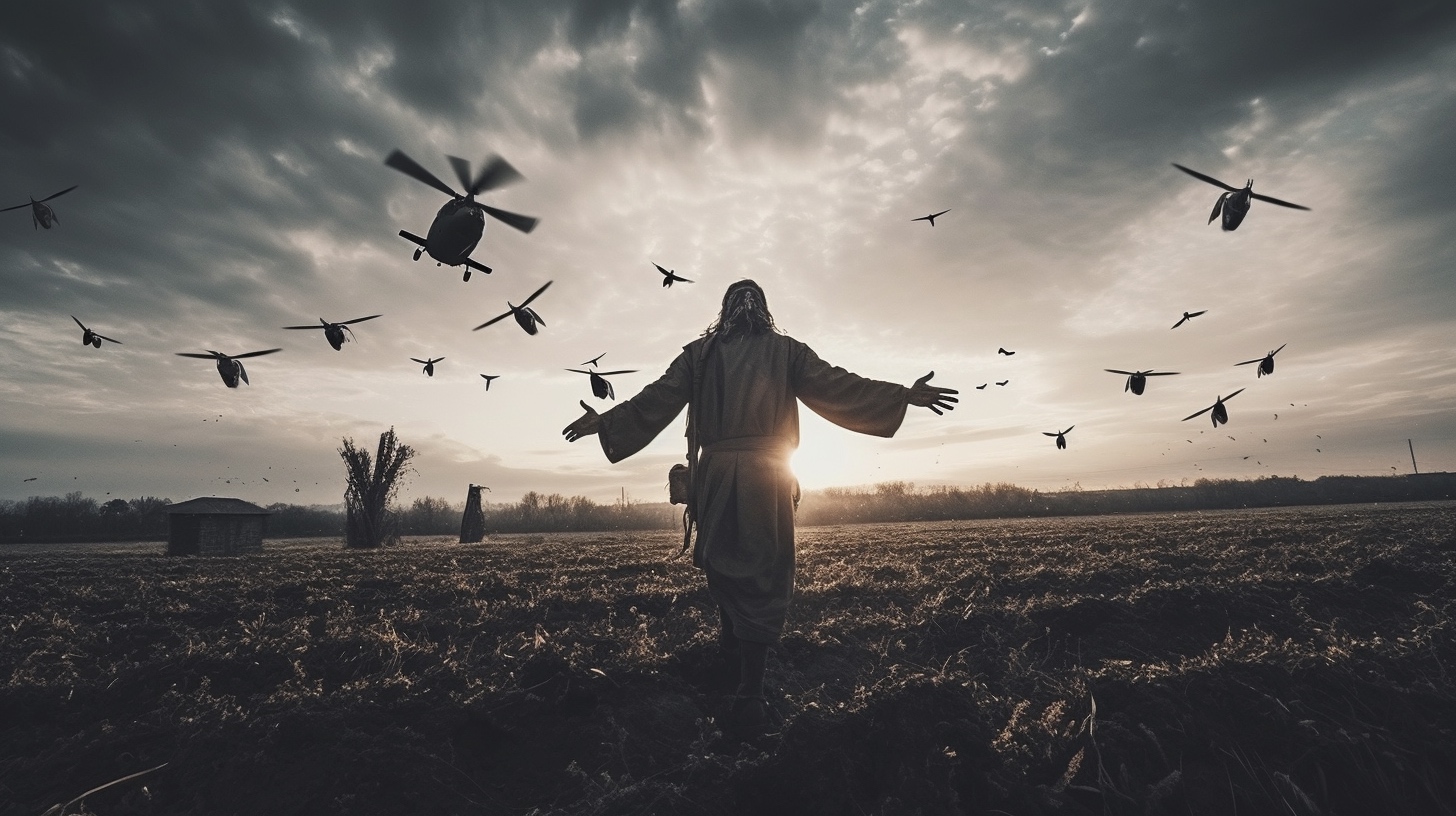 Renderman Epic and detailed wide angle shot of Jesus Christ f 0f2d3c61 b668 4944 bc1a 2a7b4252577e 2