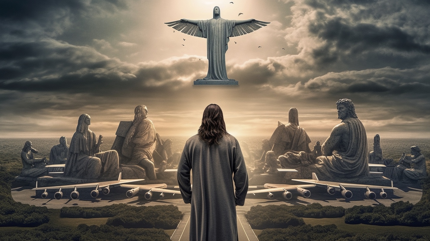 Renderman Epic and detailed wide angle shot of Jesus Christ t b62ad388 7429 44d9 830c 6f07052fb8b7 2