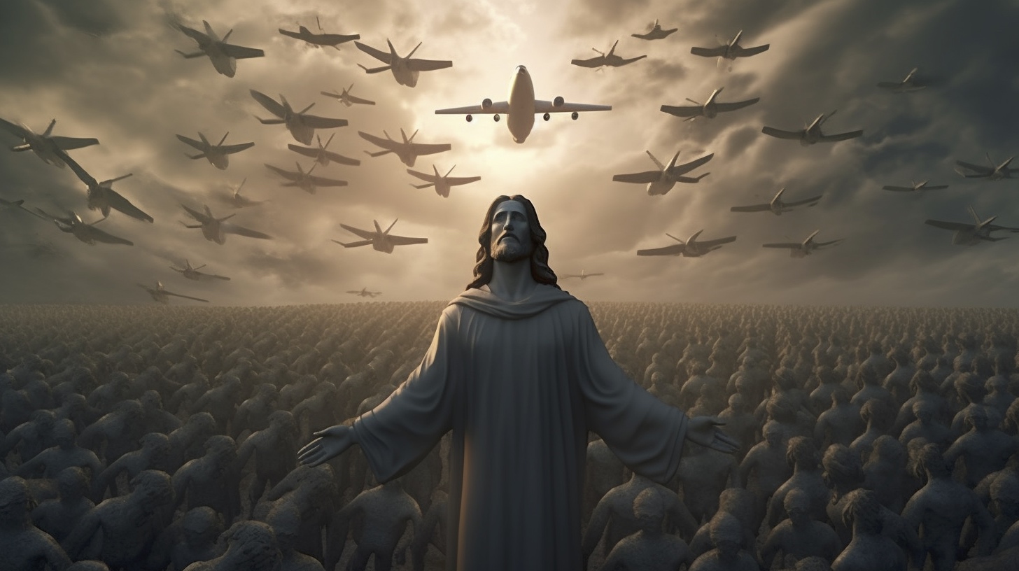Renderman Epic and detailed wide angle shot of Jesus Christ t c104f41a c7c9 472b b96b ab03181cacc2 1