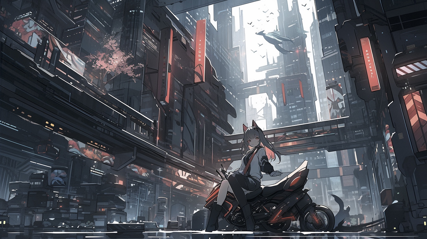 Renderman Futuristic cityscape of mega toyko inspired by Blad 13e4d6e2 7a33 4450 b151 c274a418df2e 0