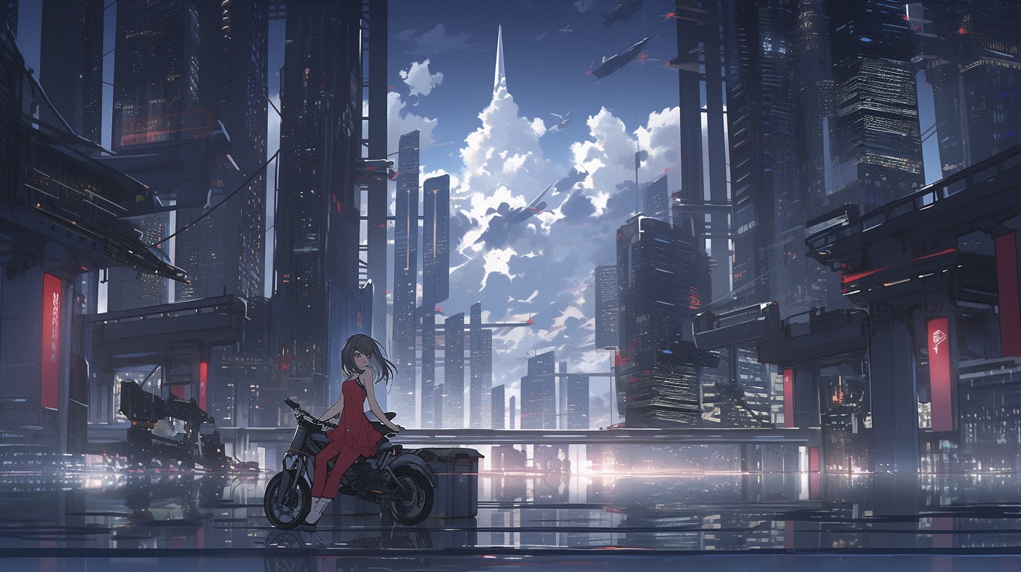 Renderman Futuristic cityscape of mega toyko inspired by Blad 13e4d6e2 7a33 4450 b151 c274a418df2e 1