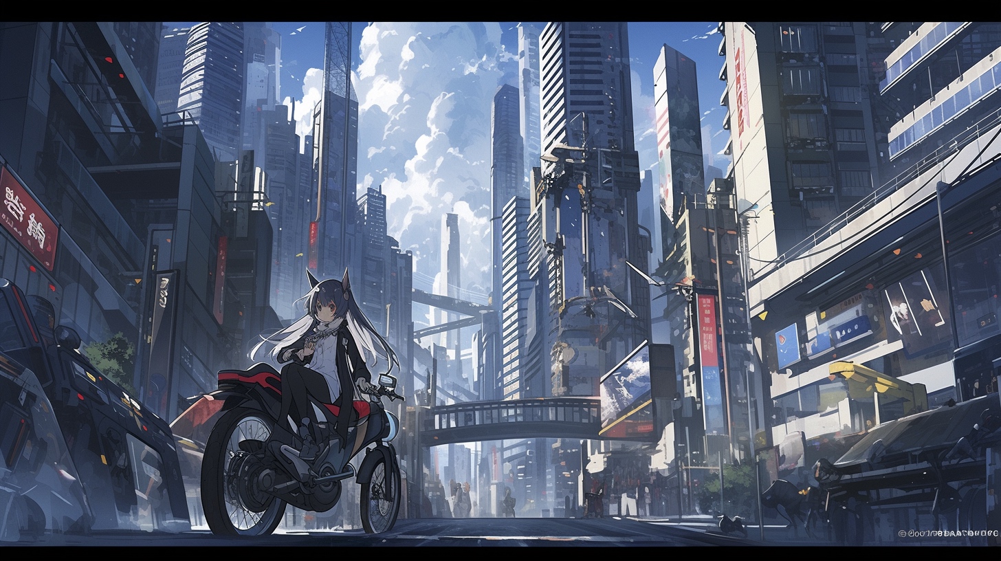 Renderman Futuristic cityscape of mega toyko inspired by Blad 6f141ff7 e05b 4fe3 9b63 150b577c515a 0