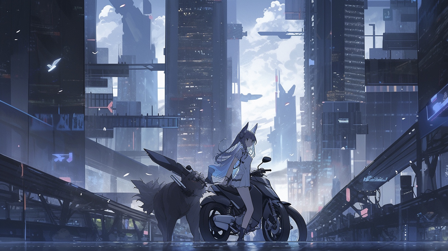 Renderman Futuristic cityscape of mega toyko inspired by Blad 6f141ff7 e05b 4fe3 9b63 150b577c515a 2