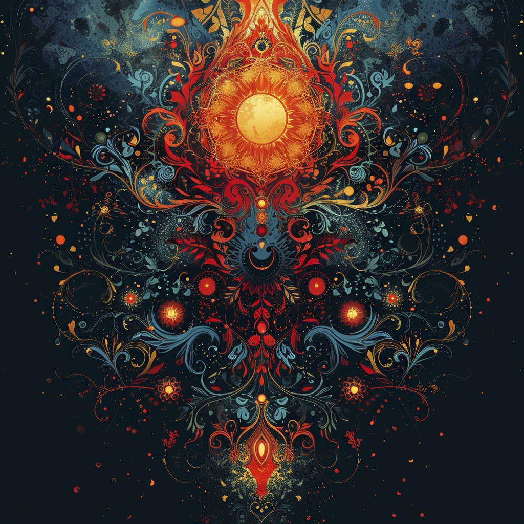 Renderman Generate a beautiful and psychedelic card Happy New 3d035fdf e880 42eb b0af ad413117c987 2