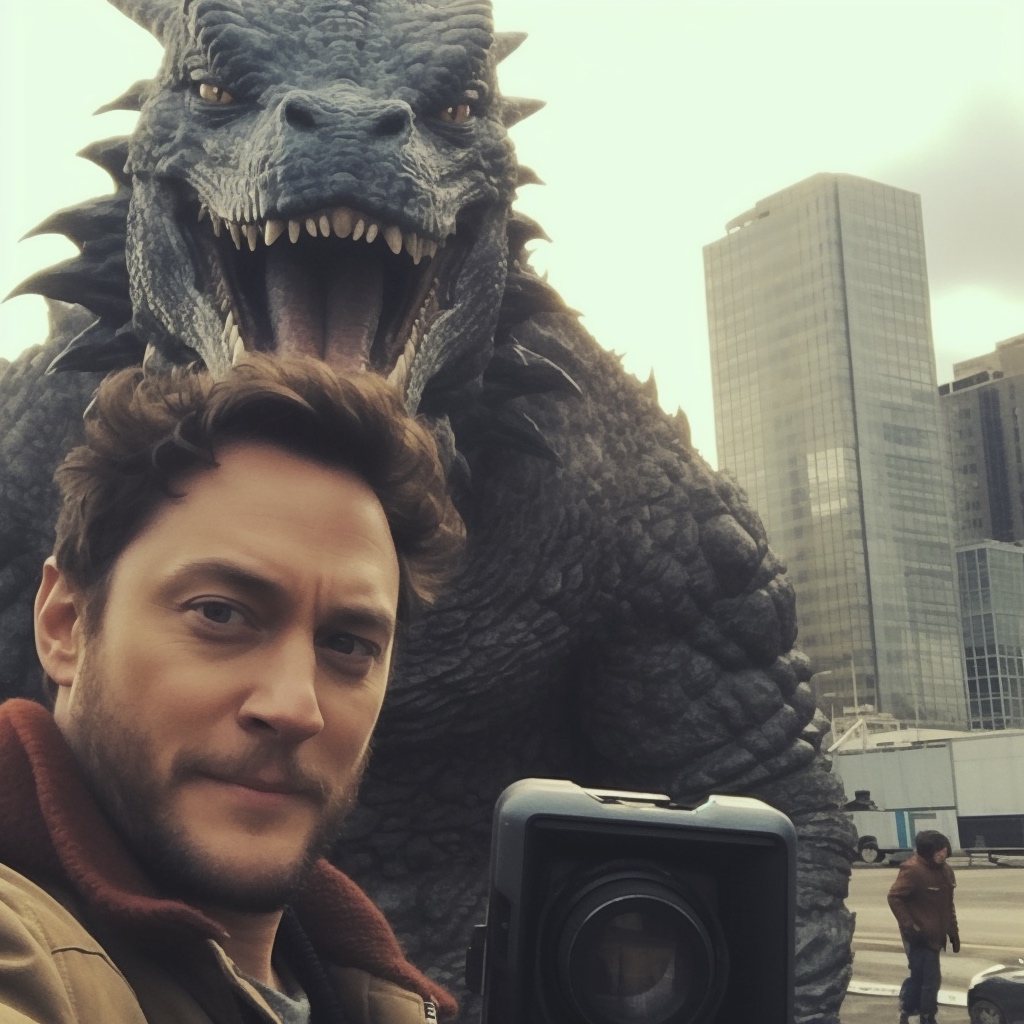 Renderman Godzilla selfie   quality 2   stylize 750   v 5 6fe5fc88 f188 4daa 96c6 39f9afa9cec9 0