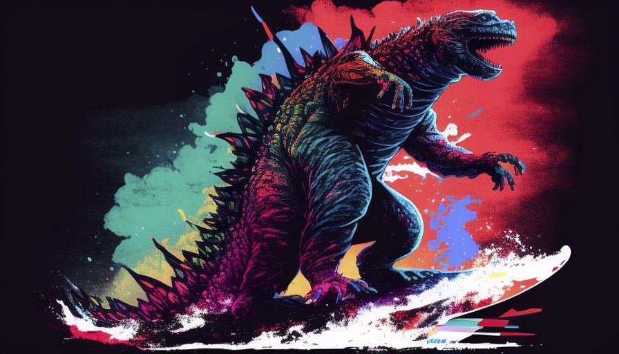 Renderman Godzilla snowboarding in brilliant colors unsplash  c125b13f eda6 49c3 b1b4 d82227dc3d06 2