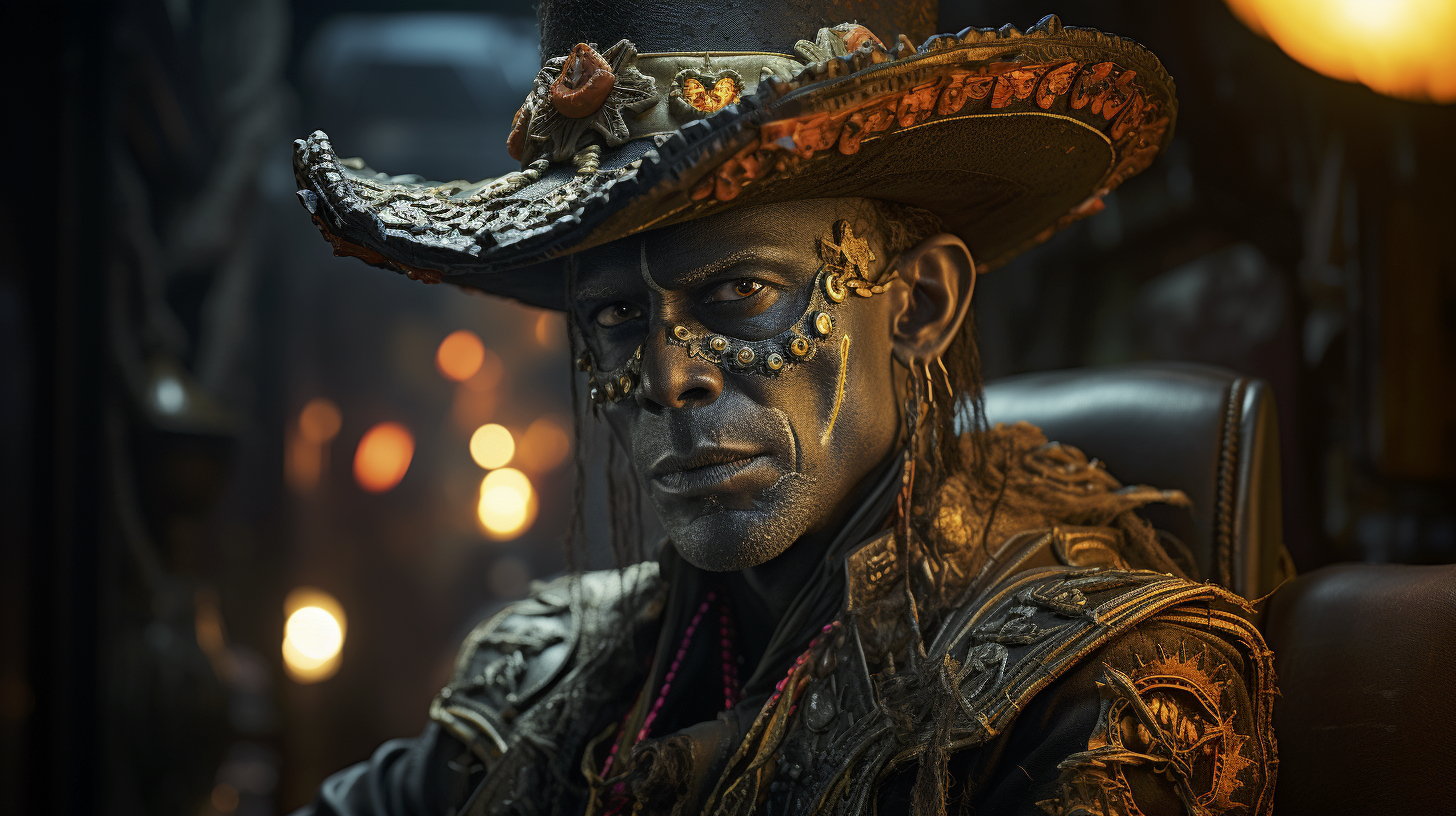 Renderman Graphic image of a cowboy samauri Enchanting Cyber Fa 61e8e1a6 1ae9 4a2a 8746 7a7bf966fd1e