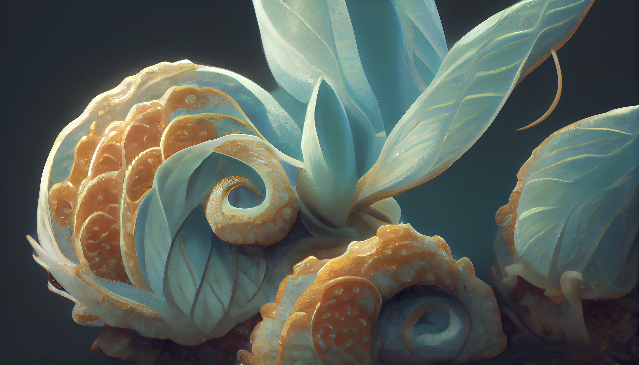 Renderman a beautiful glass chambered nautilus 3D unreal engi 47a2d087 2fae 41b3 86d6 ed8be0c2e43d 0