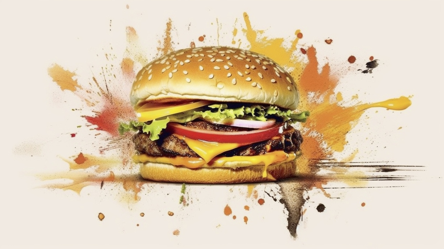 Renderman a cheeseburger  in the style of calligraphy 2   ar 16 12c8352e 8119 44fc b48b b6bdcc6aa304