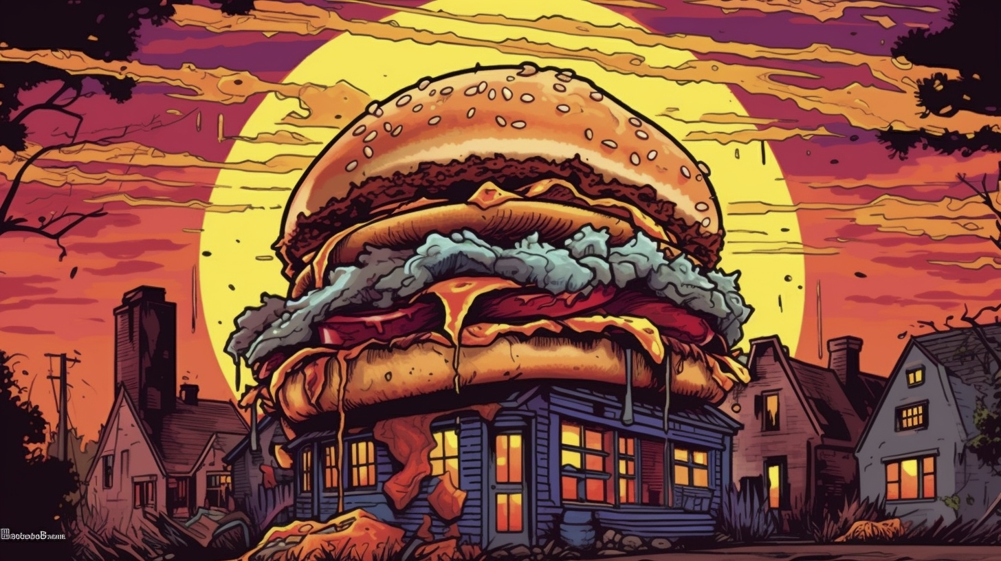 Renderman a cheeseburger  in the style of the Ashcan School 2   c983005d 63fb 4334 bdf1 588fb893763e