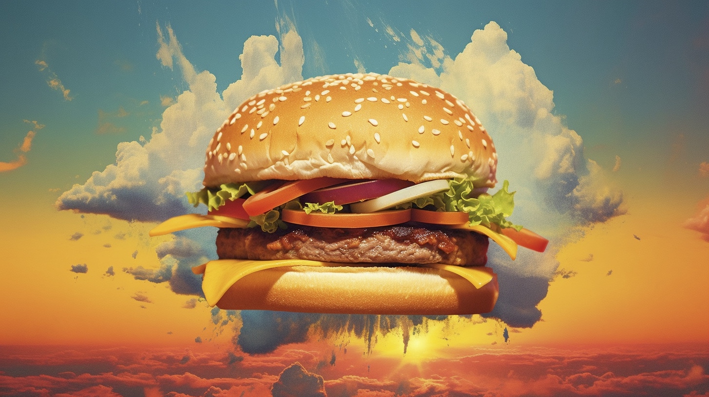 Renderman a cheeseburger  in the style of the Metaphysical ar 9f9b6a07 0bb4 4c37 8008 dfd9edd887fc 3