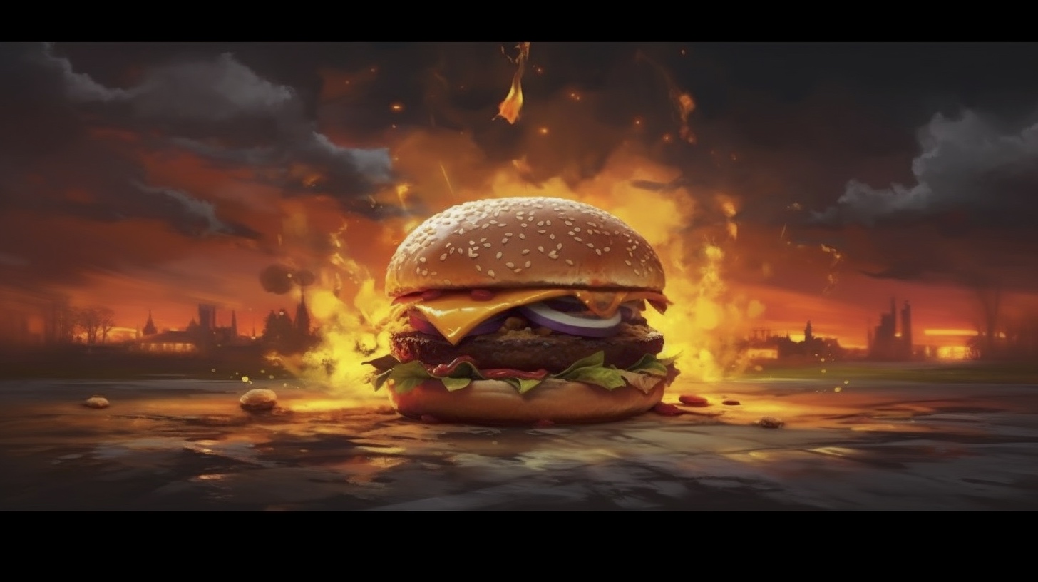 Renderman a cheeseburger  in the style of the tenebrism   ar  60cbfe28 3ece 4e64 bbdc c6dfd5df12f1 0
