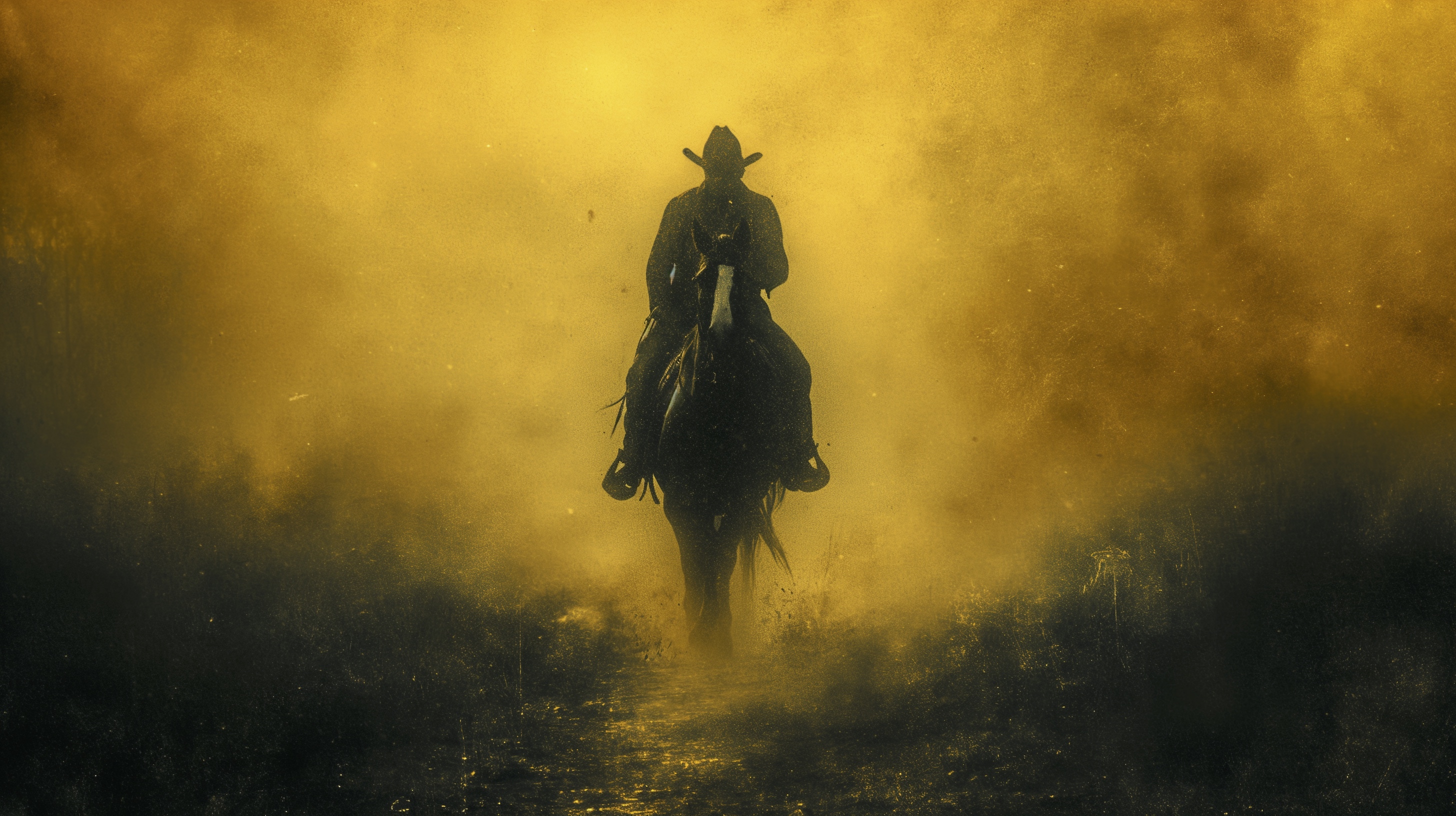 Renderman a cowboy riding a horse in the style of surrealism mi 254c56b7 d969 464a 99f5 b22be572a050