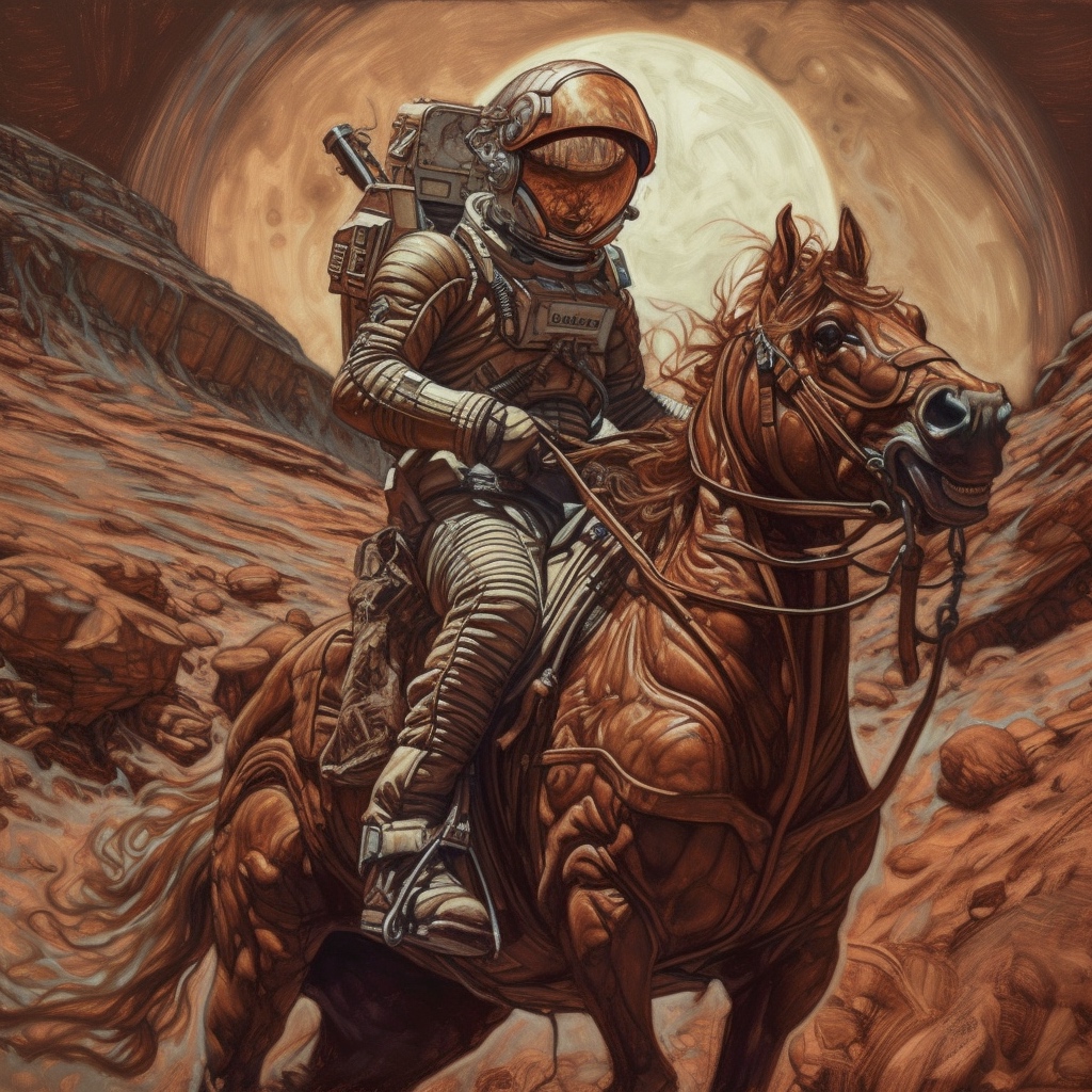 Renderman a detailed painting of an astronaut in a space suit r 521c45f6 2ea6 4e4b b858 ef7eb4c047c1