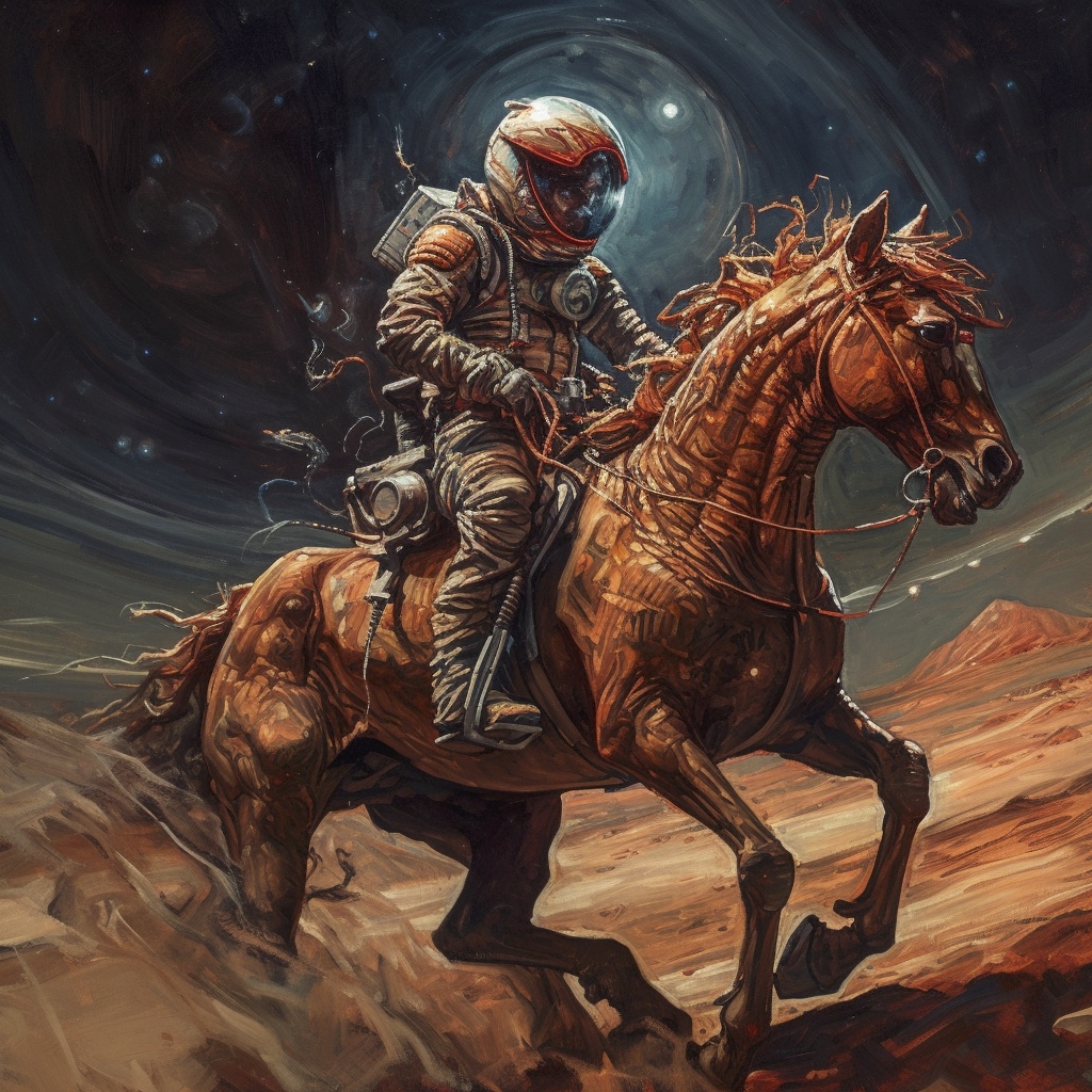 Renderman a detailed painting of an astronaut in a space suit r 578bc1af c518 4d6e 800f 21127890c385