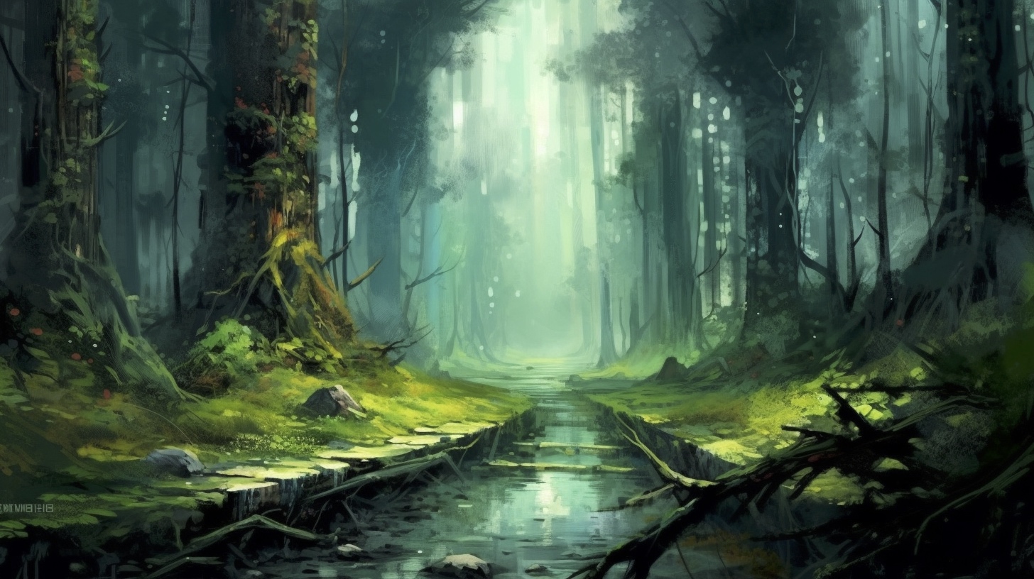Renderman a forest  in the style of the Art Infomel   ar 169  48bc5b80 d44d 46a5 8fb5 024c42fd5529 2