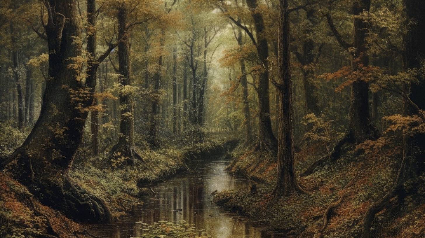 Renderman a forest  in the style of the mannerism   ar 169   qu b5a96362 bcef 46cf 965b ddc4aee1c49f