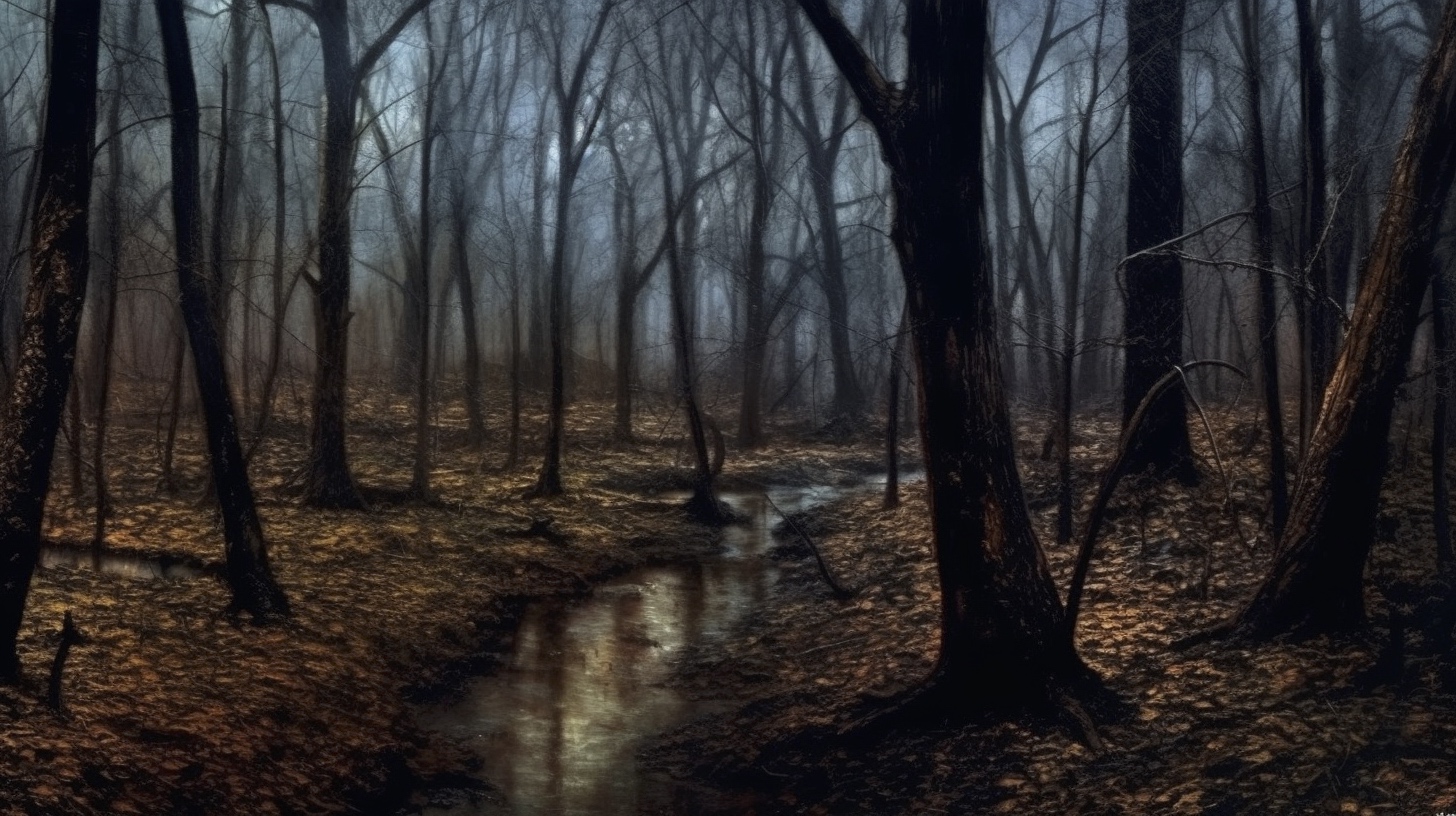 Renderman a forest  in the style of the tenebrism   ar 169    7636559b 22c8 488d bfcc c999d3d1058e 2
