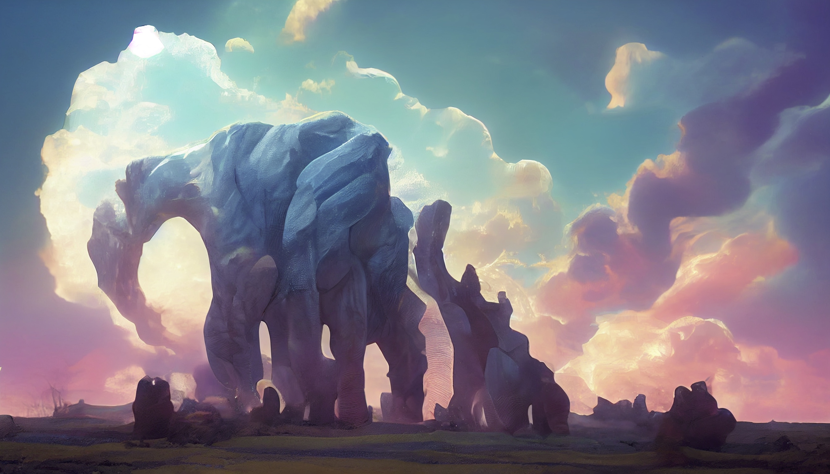 Renderman a giant crystaline elephant detailed hyper realisti 8d447c49 20a6 4b9c 84cf 42dbf339426a 0