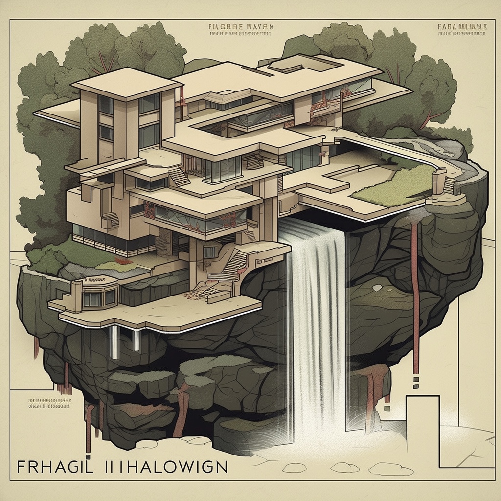 Renderman a graphic poster of frank lloyd wrights falling wat 742dd14e 0015 4bc9 b009 f4f61e749d18 1