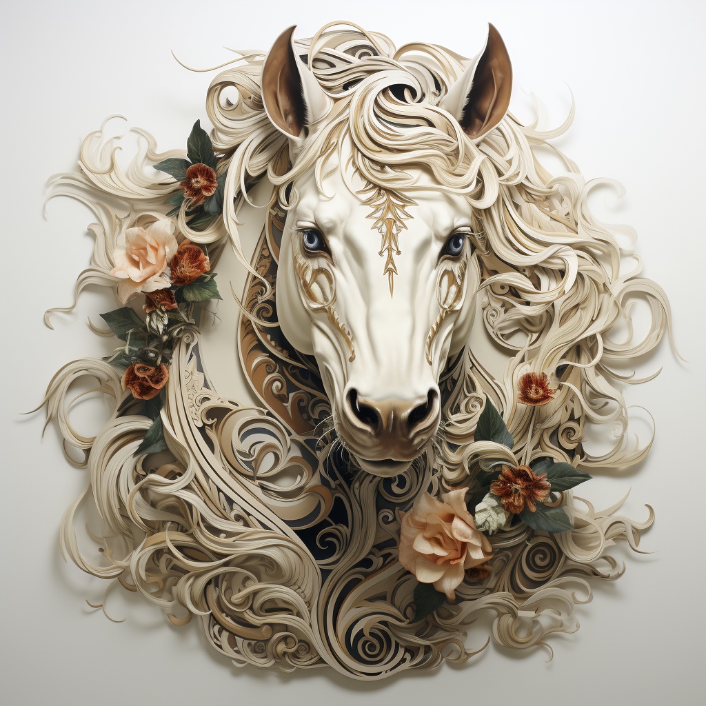 Renderman a horse in the style of Spencerian Script   quality ed2eed2d 3564 49cf b1bb 9f3fce814e5c 1
