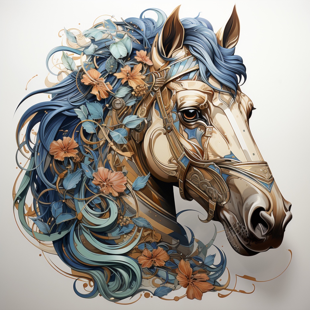 Renderman a horse in the style of Spencerian Script   quality ed2eed2d 3564 49cf b1bb 9f3fce814e5c 3
