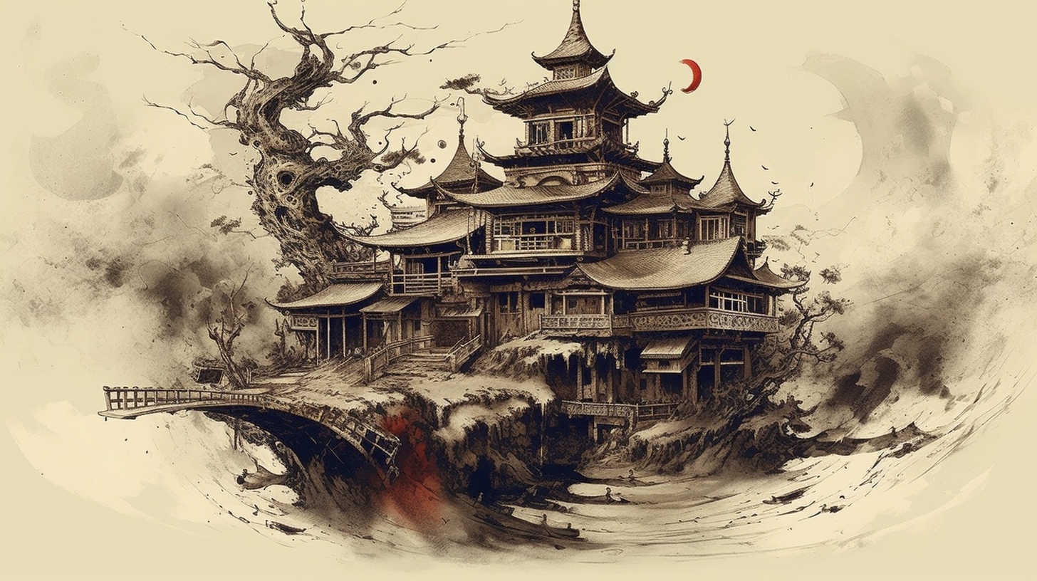 Renderman a house  in the style of calligraphy 2   ar 169   q 17f05c2e 77ba 4b8f ae2a 7d6c4fe21396 2