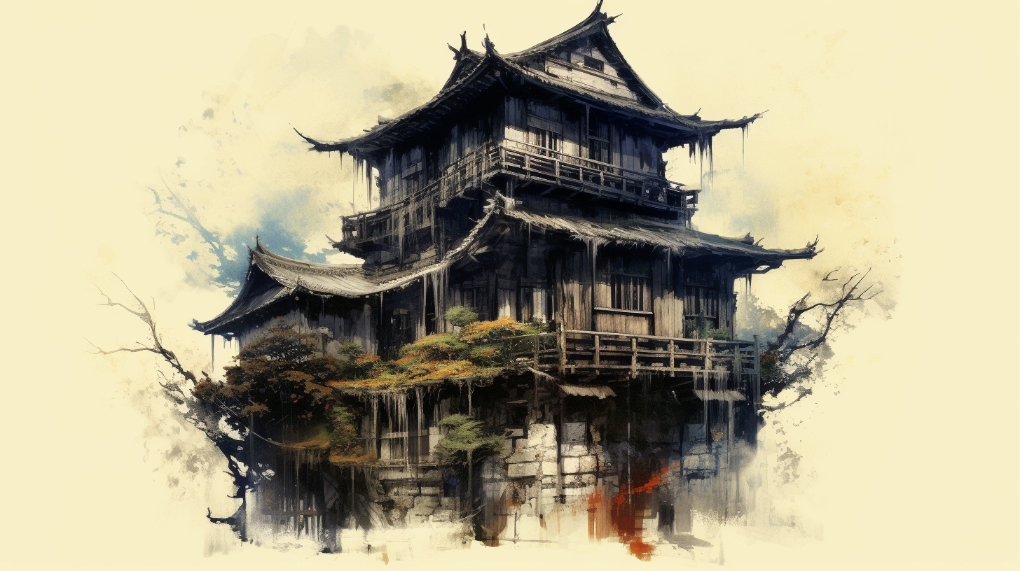 Renderman a house  in the style of calligraphy 2   ar 169   qua df2a441b cf4e 427d adc6 b16d8dc3b6be