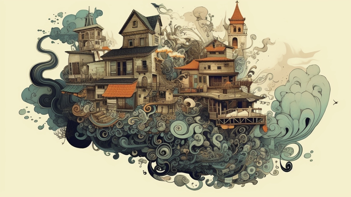 Renderman a house  in the style of cartography art flourish 2 c3a540d0 93f7 4404 b4fc 666db7b1750a 1