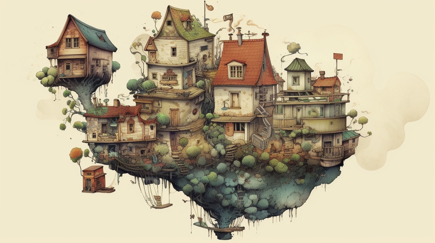 Renderman a house  in the style of cartography art flourish 2 c3a540d0 93f7 4404 b4fc 666db7b1750a 2