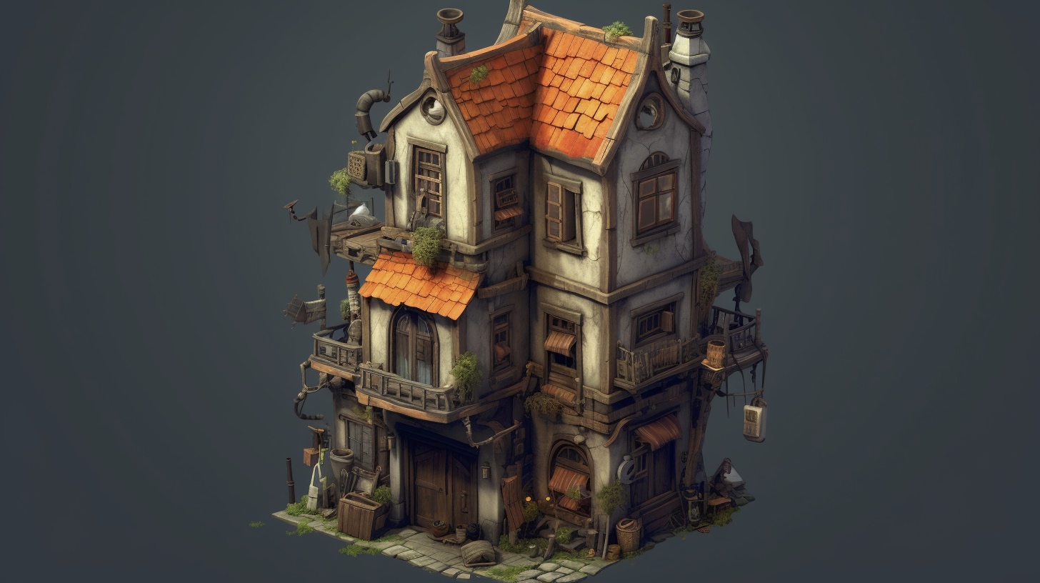 Renderman a house  in the style of the Ashcan School 2  isome f9a02e13 6041 4d5b 989f ddee08aa8fc8 1