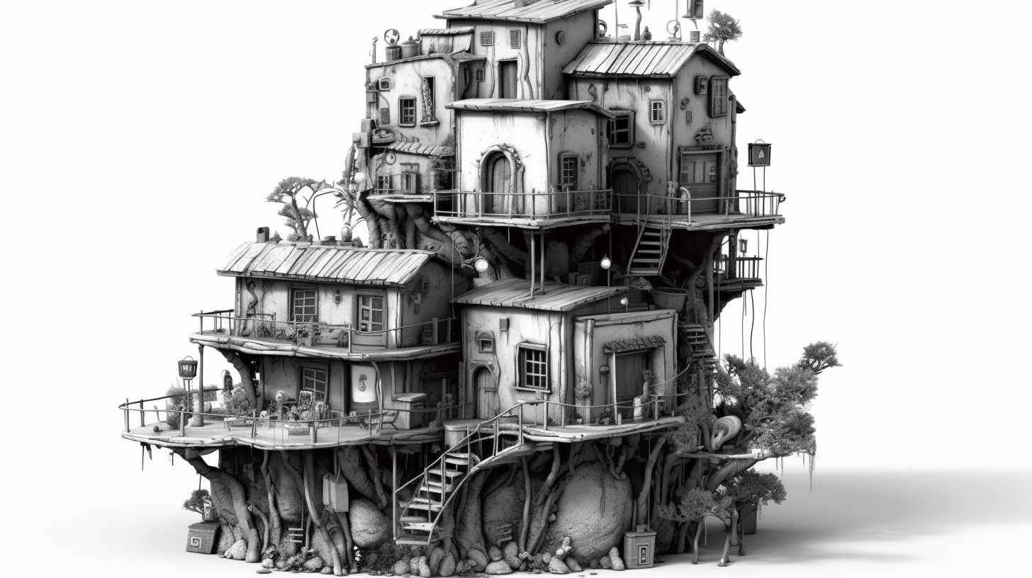 Renderman a house  in the style of the Ashcan School 2  isometr bbfaaba4 5cff 4d79 9366 4721e820e70f