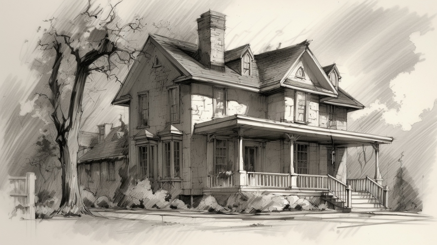 Renderman a house in the style of Spencerian Script   ar 169    65bfbecf 9f7a 4c45 91ca c8b8d4607443