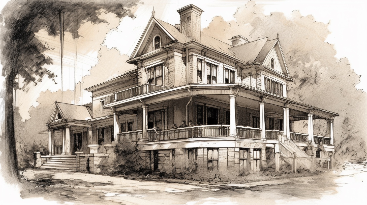 Renderman a house in the style of Spencerian Script   ar 169    8dafd63c 20f4 4b56 8b7b a26a607fc6b3